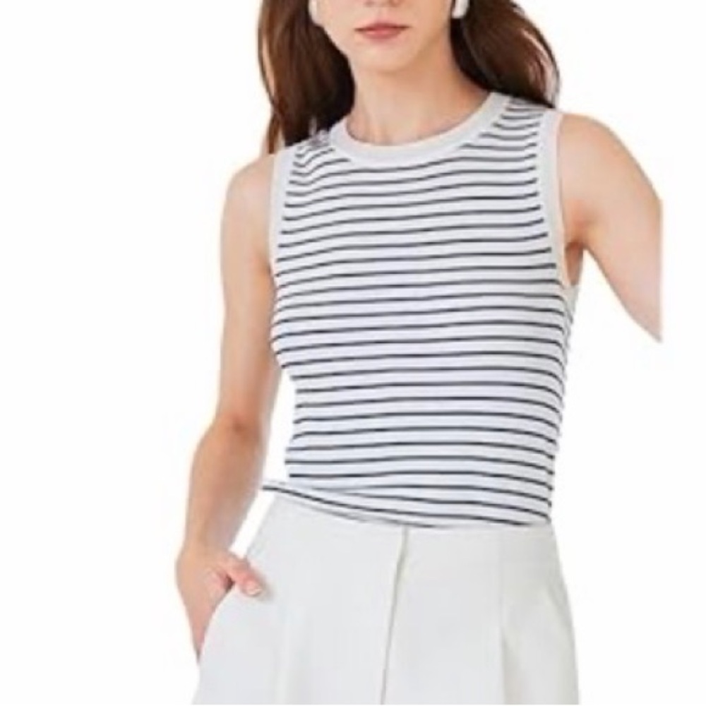 Sweater Tank - Black and White